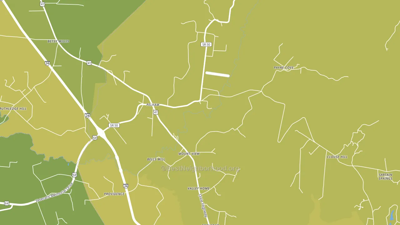 37366, TN block-group voter-turnout map