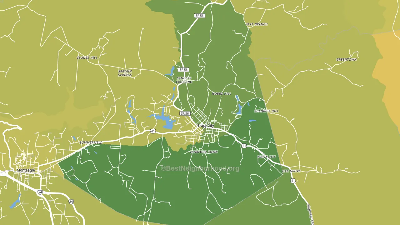 37387, TN block-group voter-turnout map