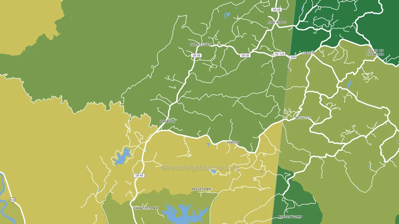 37391, TN block-group voter-turnout map