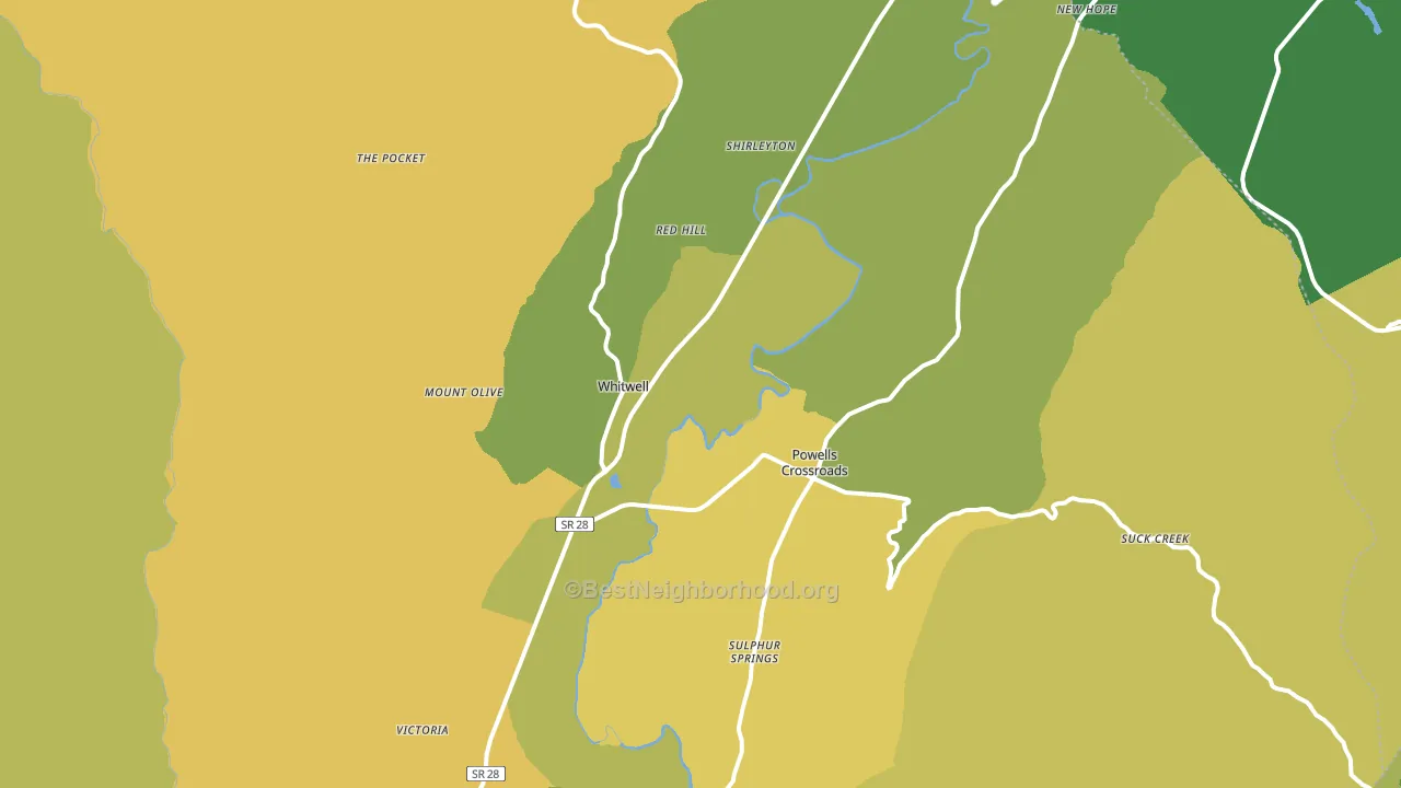 37397, TN block-group voter-turnout map