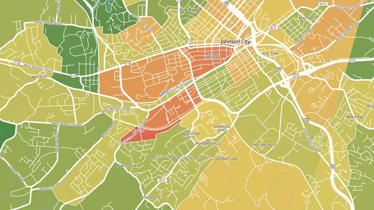 37614, TN block-group voter-turnout map