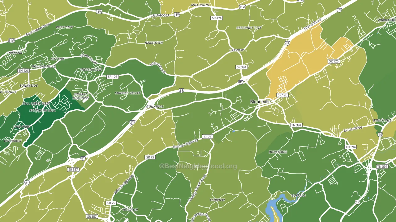 37617, TN block-group voter-turnout map