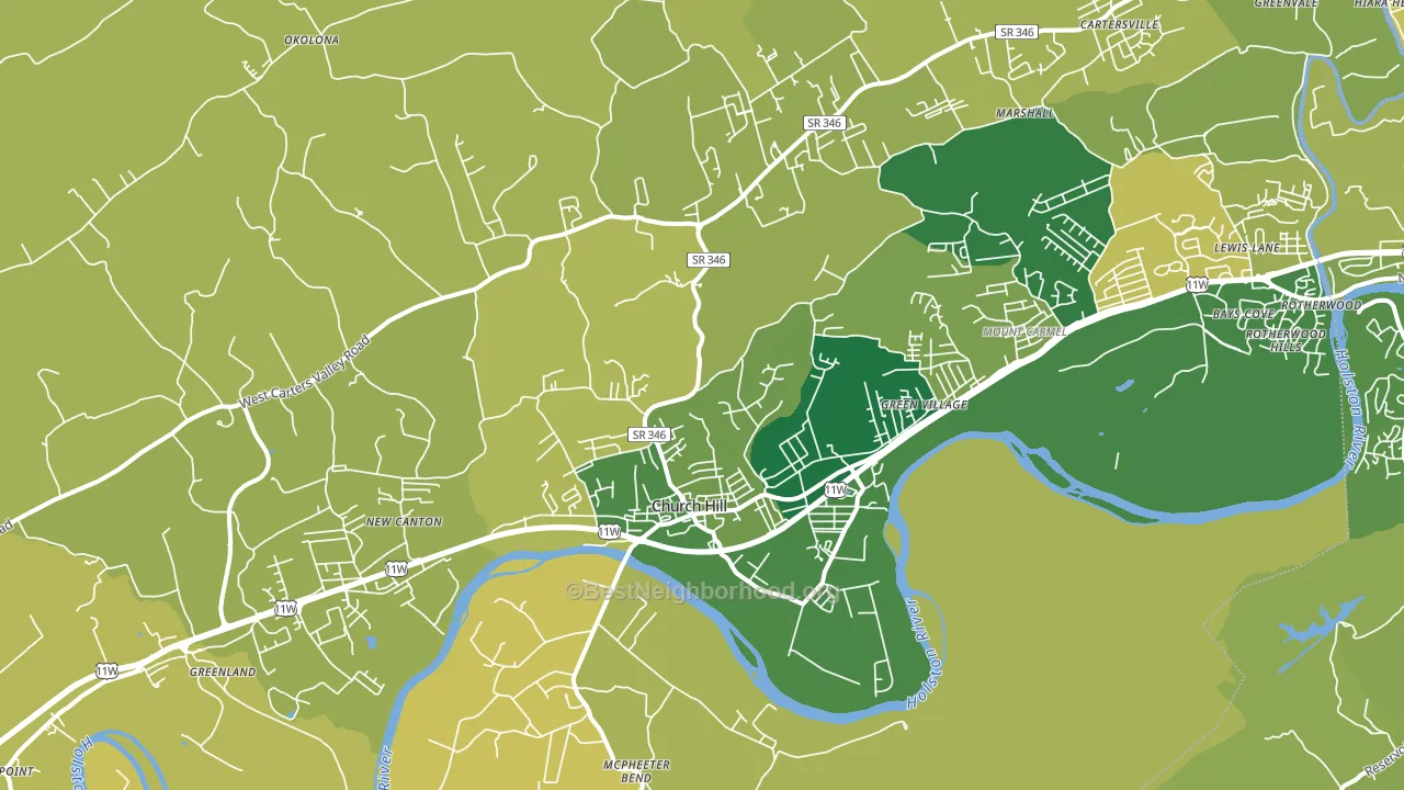 37642, TN block-group voter-turnout map