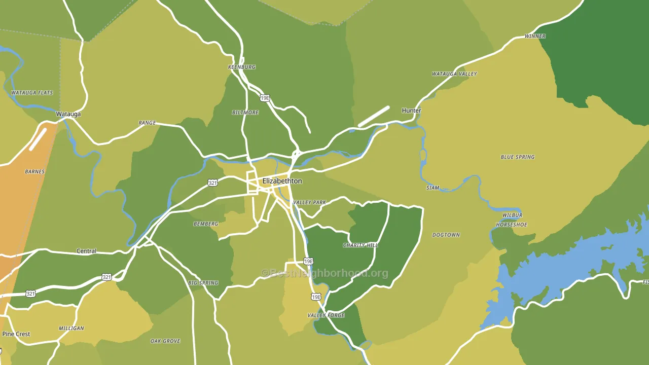 37643, TN block-group voter-turnout map