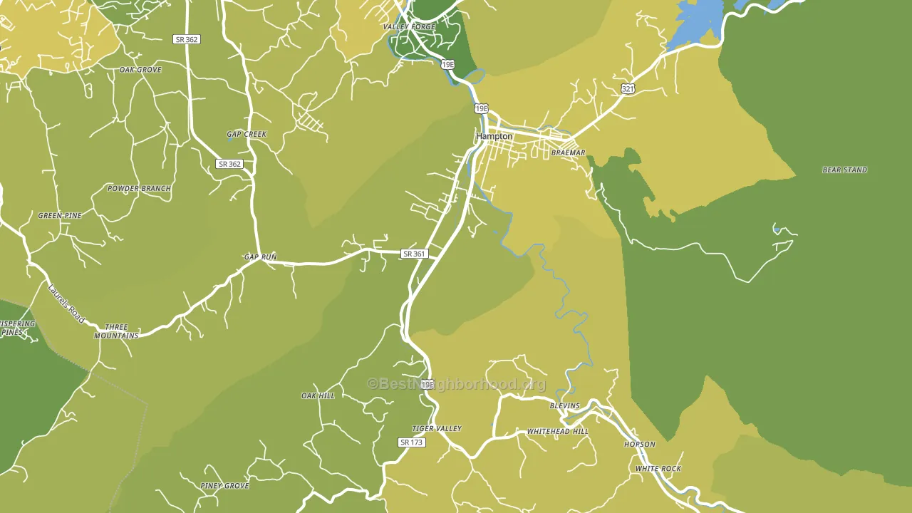 37658, TN block-group voter-turnout map