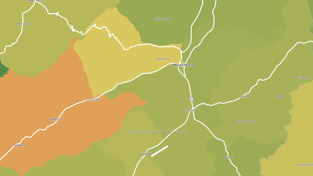 37683, TN block-group voter-turnout map