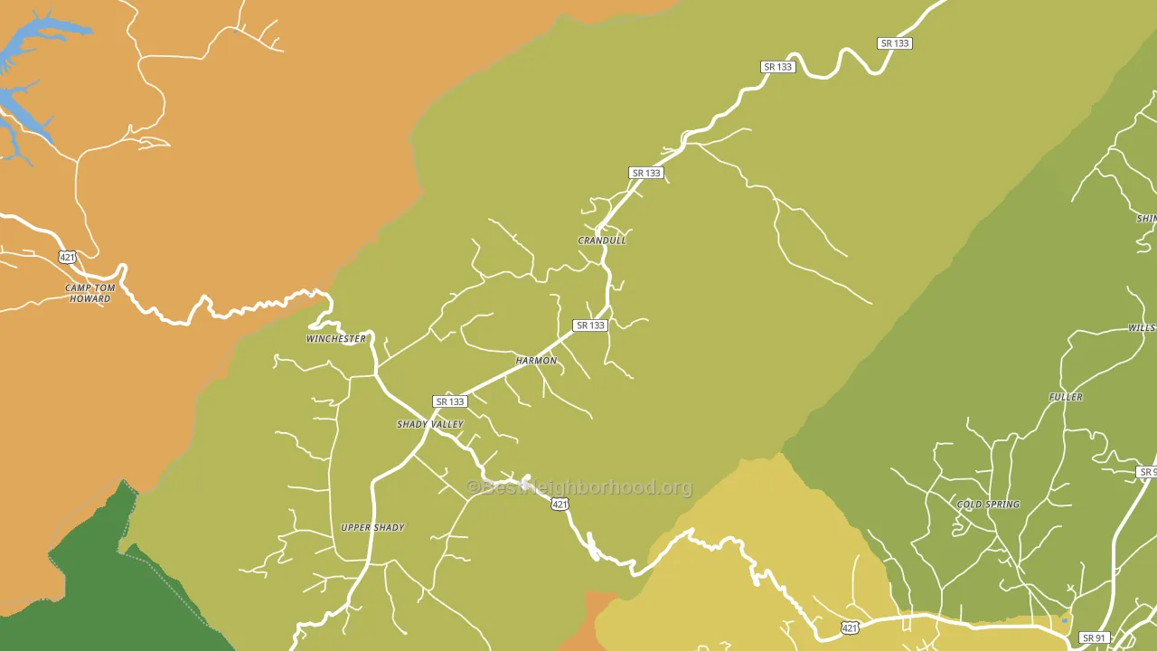 37688, TN block-group voter-turnout map