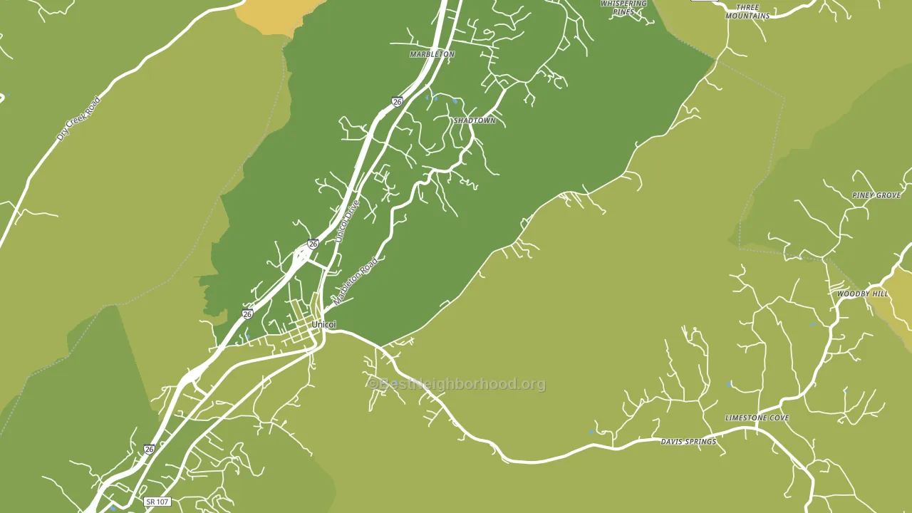 37692, TN block-group voter-turnout map