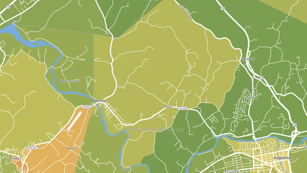 37694, TN block-group voter-turnout map