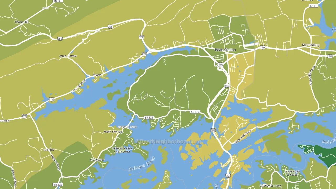 37708, TN block-group voter-turnout map