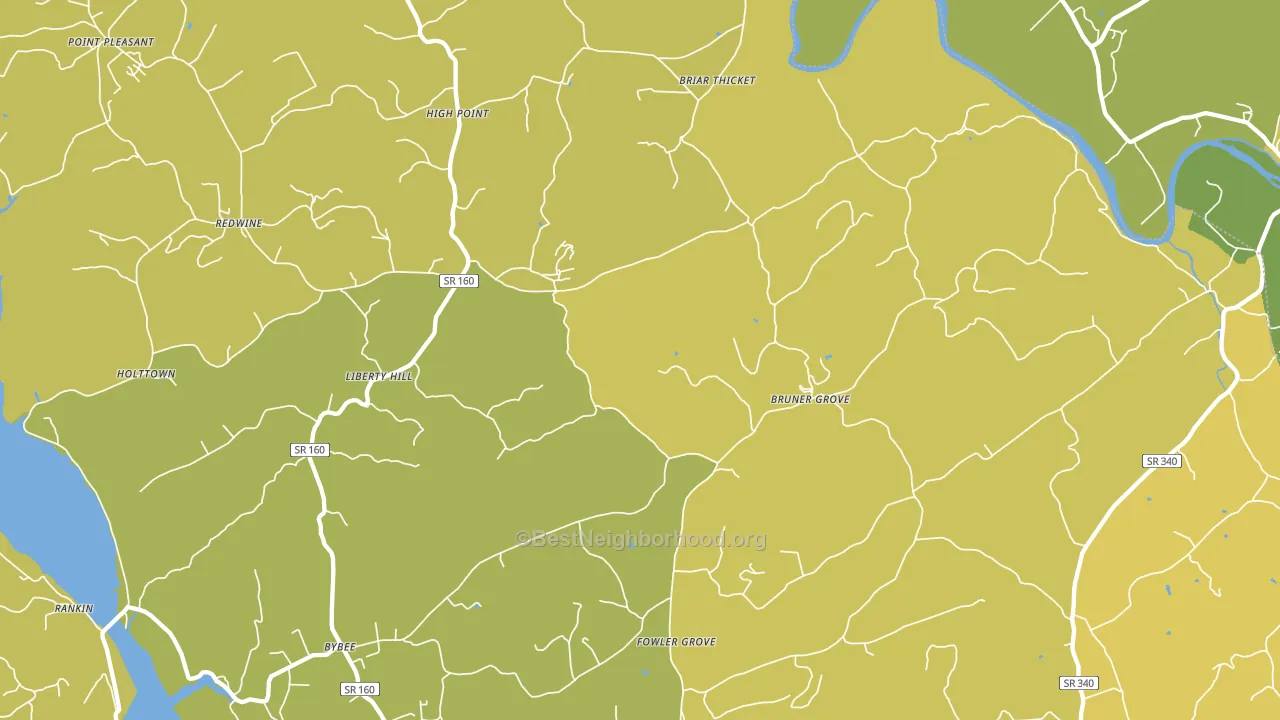 37713, TN block-group voter-turnout map