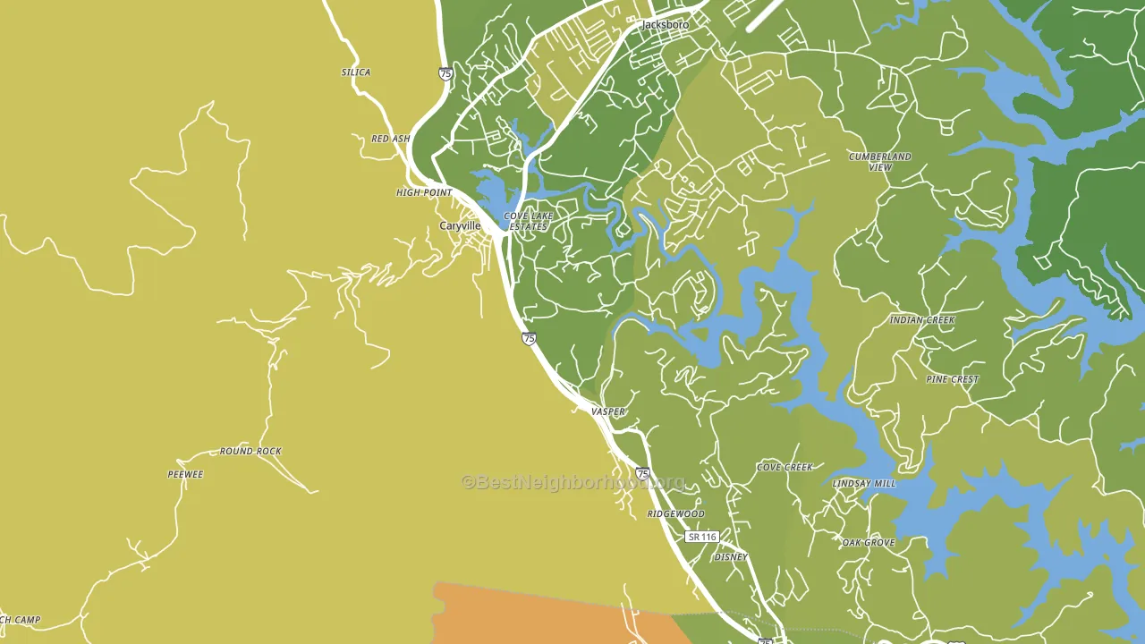 37714, TN block-group voter-turnout map