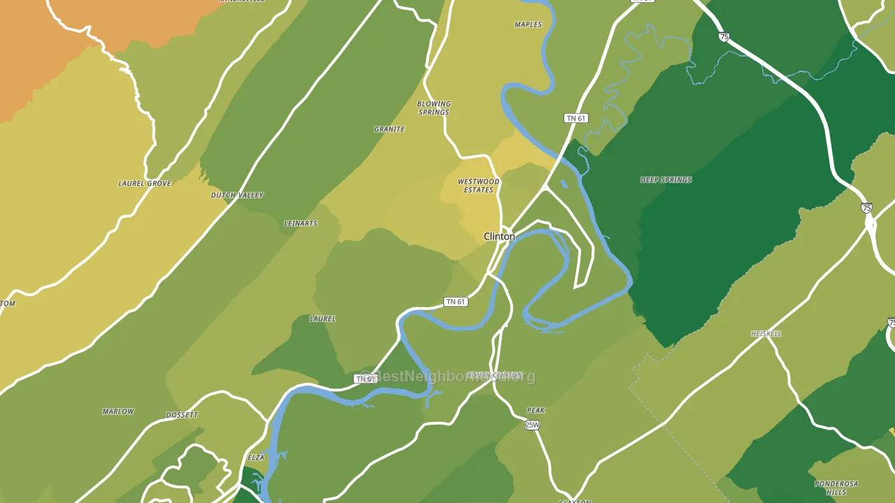 37716, TN block-group voter-turnout map