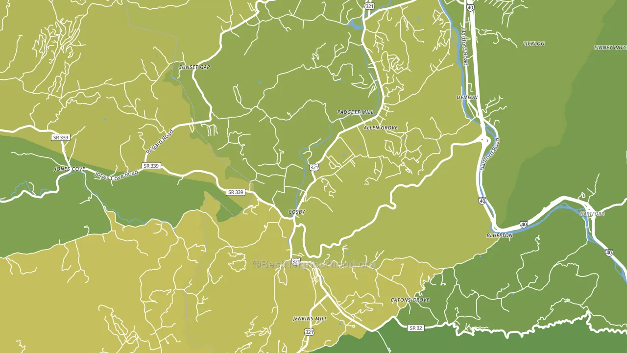 37722, TN block-group voter-turnout map