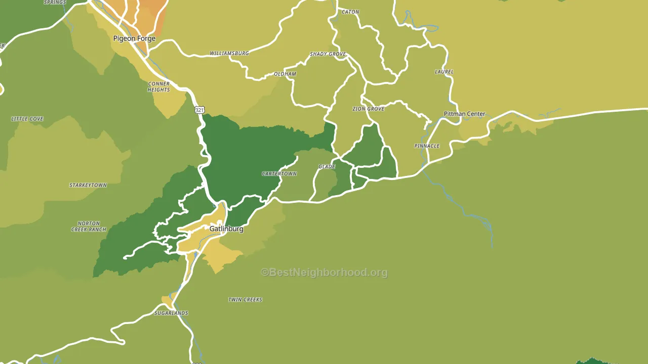 37738, TN block-group voter-turnout map