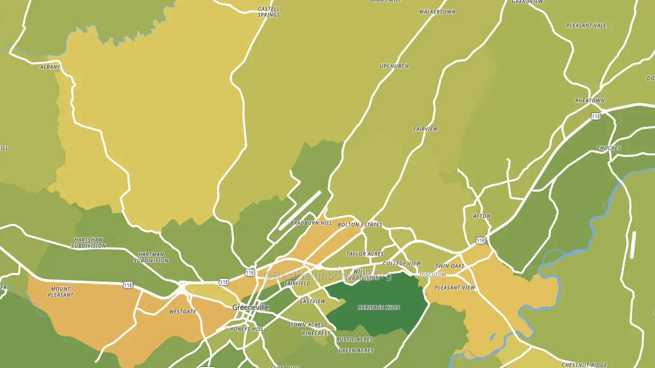 37745, TN block-group voter-turnout map