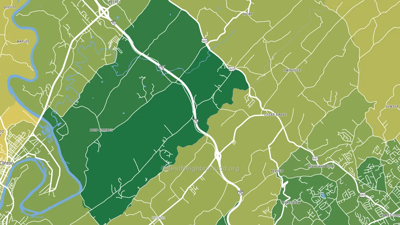 37754, TN block-group voter-turnout map