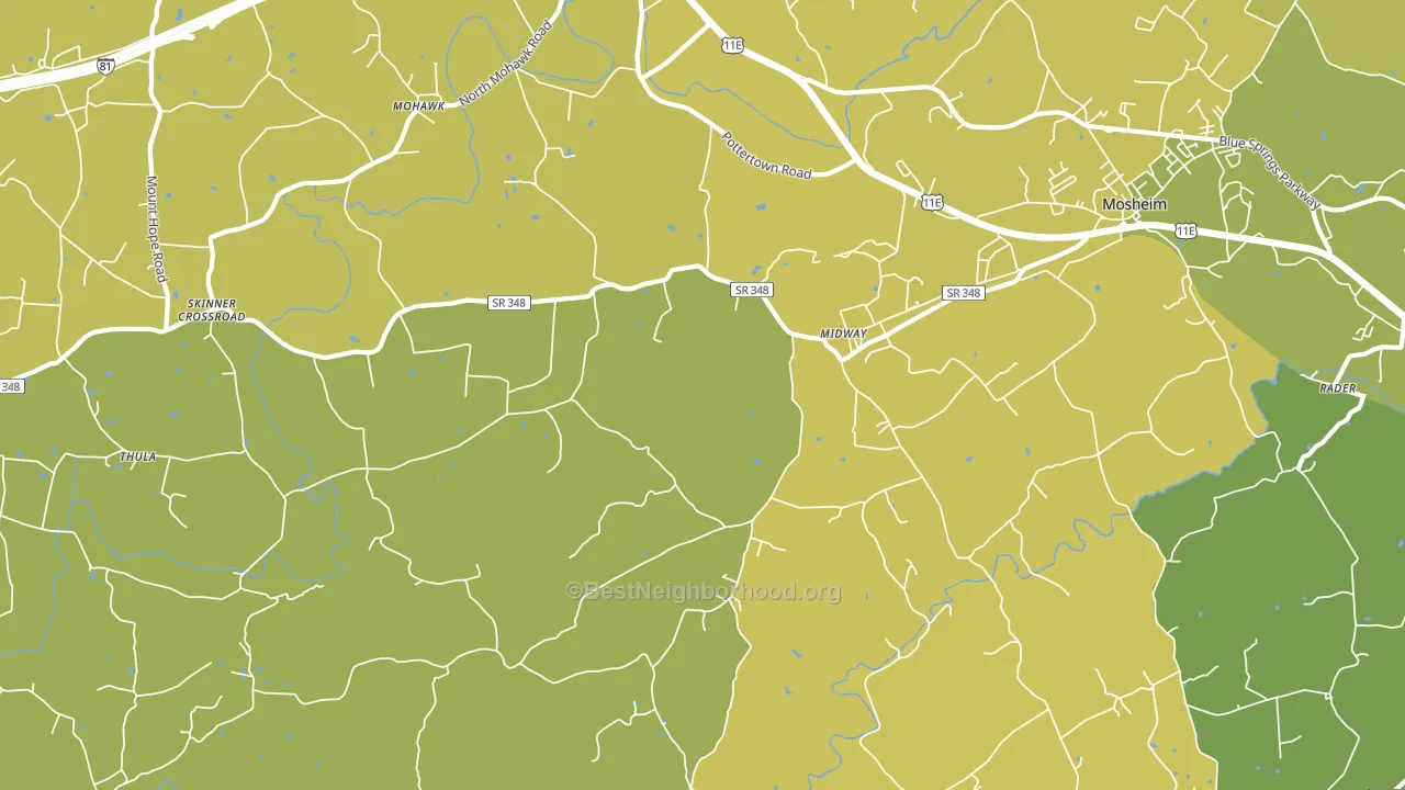 37809, TN block-group voter-turnout map
