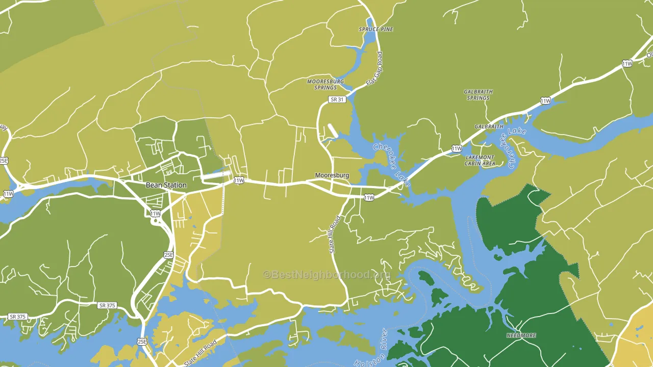 37811, TN block-group voter-turnout map