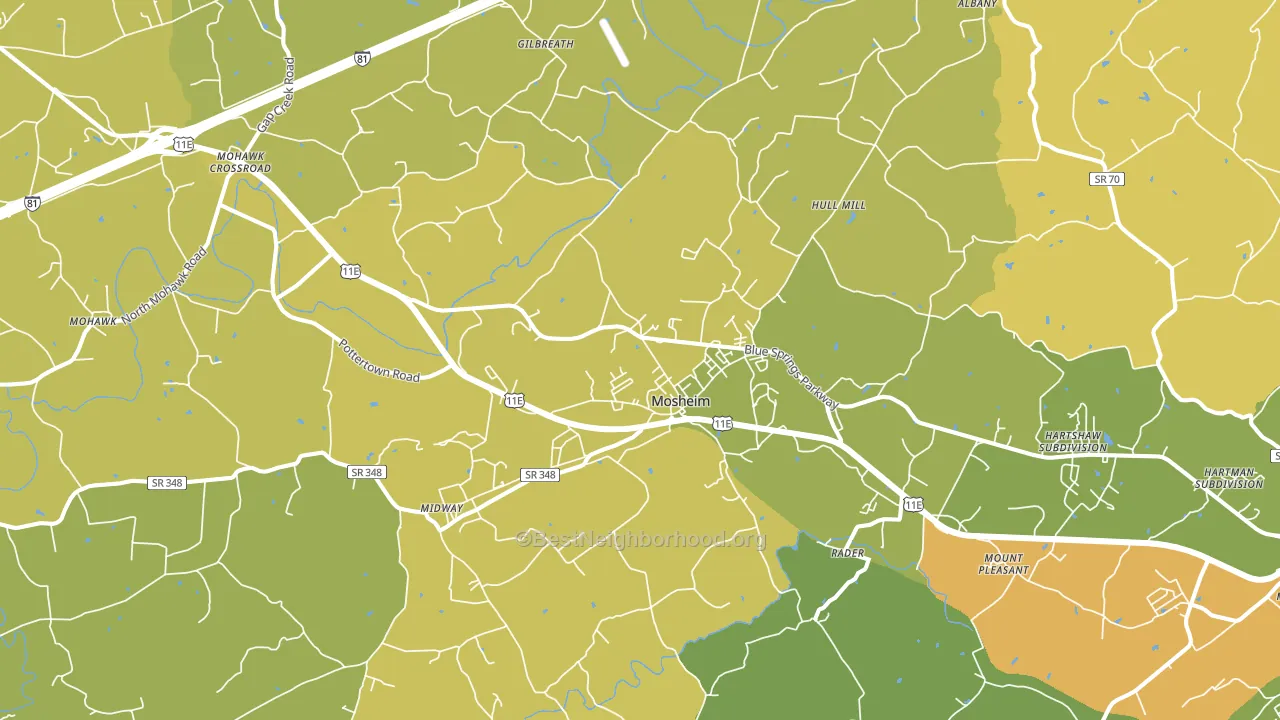 37818, TN block-group voter-turnout map