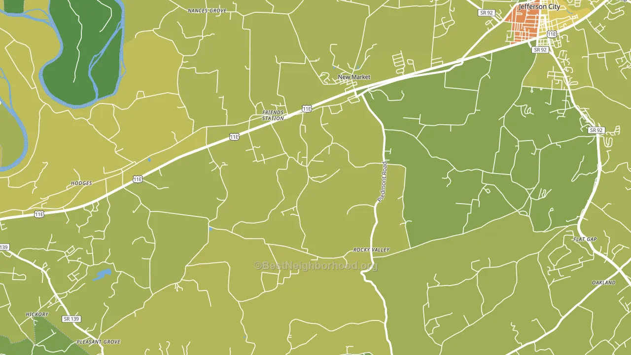 37820, TN block-group voter-turnout map