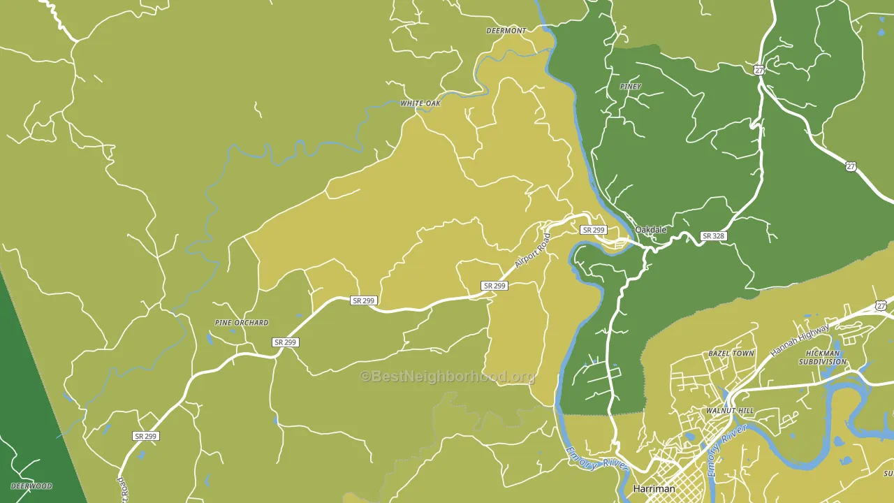 37829, TN block-group voter-turnout map