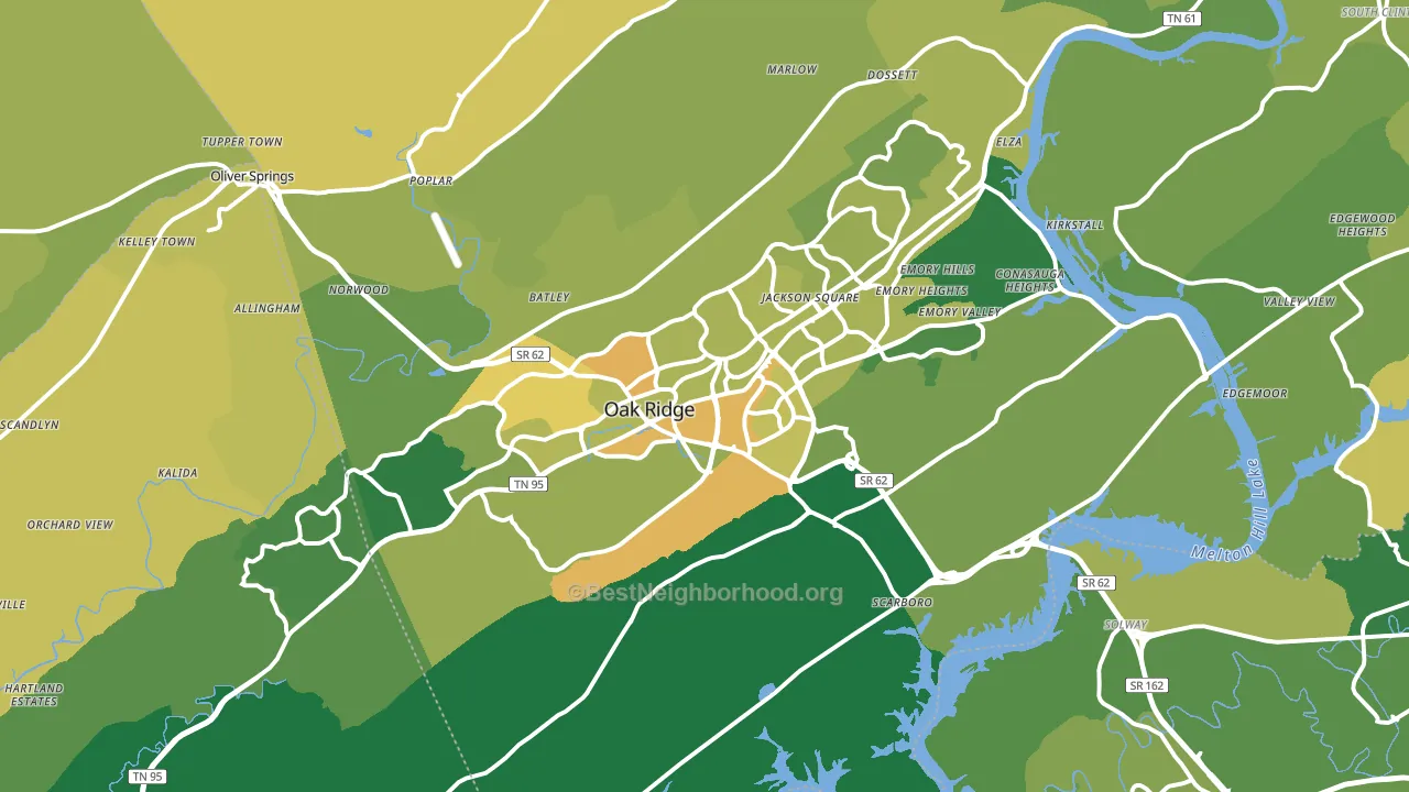 37830, TN block-group voter-turnout map