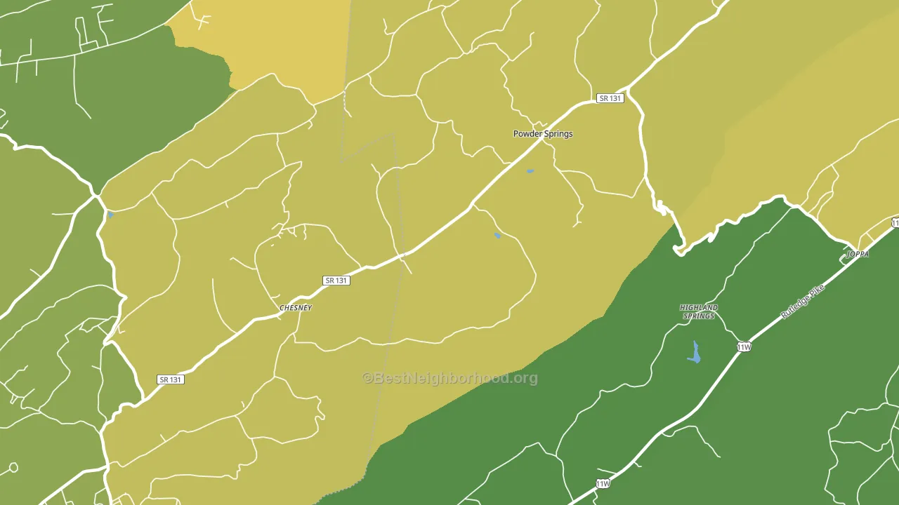 37848, TN block-group voter-turnout map