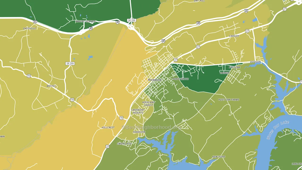 37854, TN block-group voter-turnout map