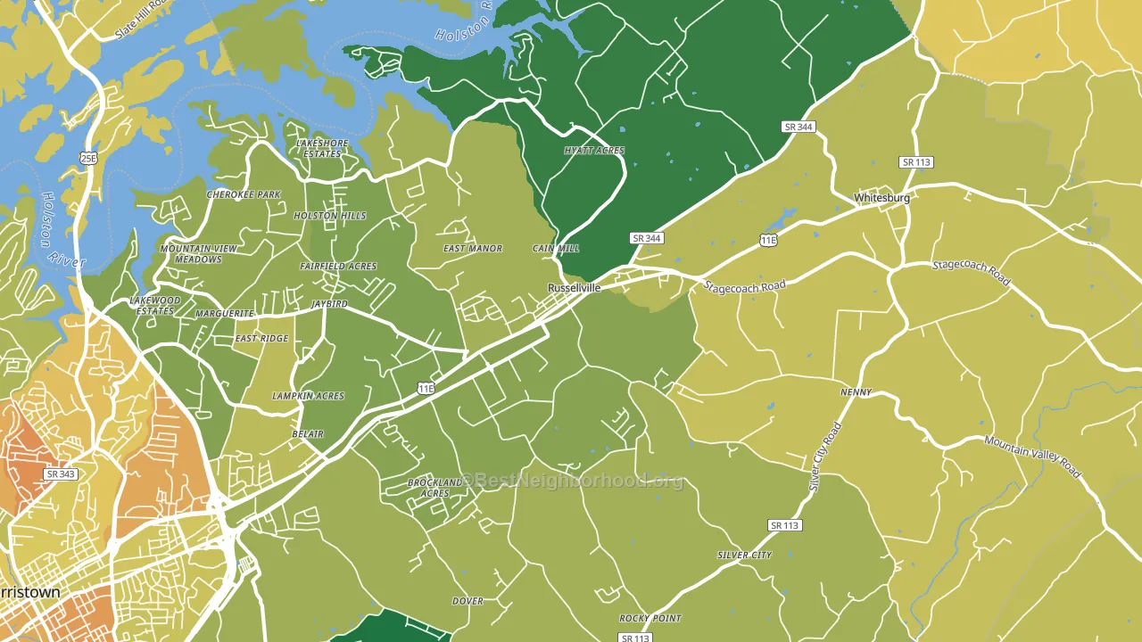 37860, TN block-group voter-turnout map