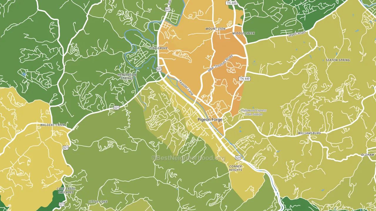 37863, TN block-group voter-turnout map