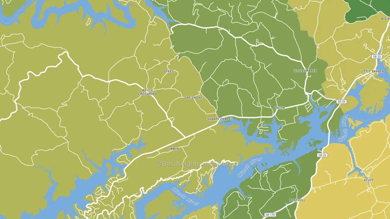 37866, TN block-group voter-turnout map