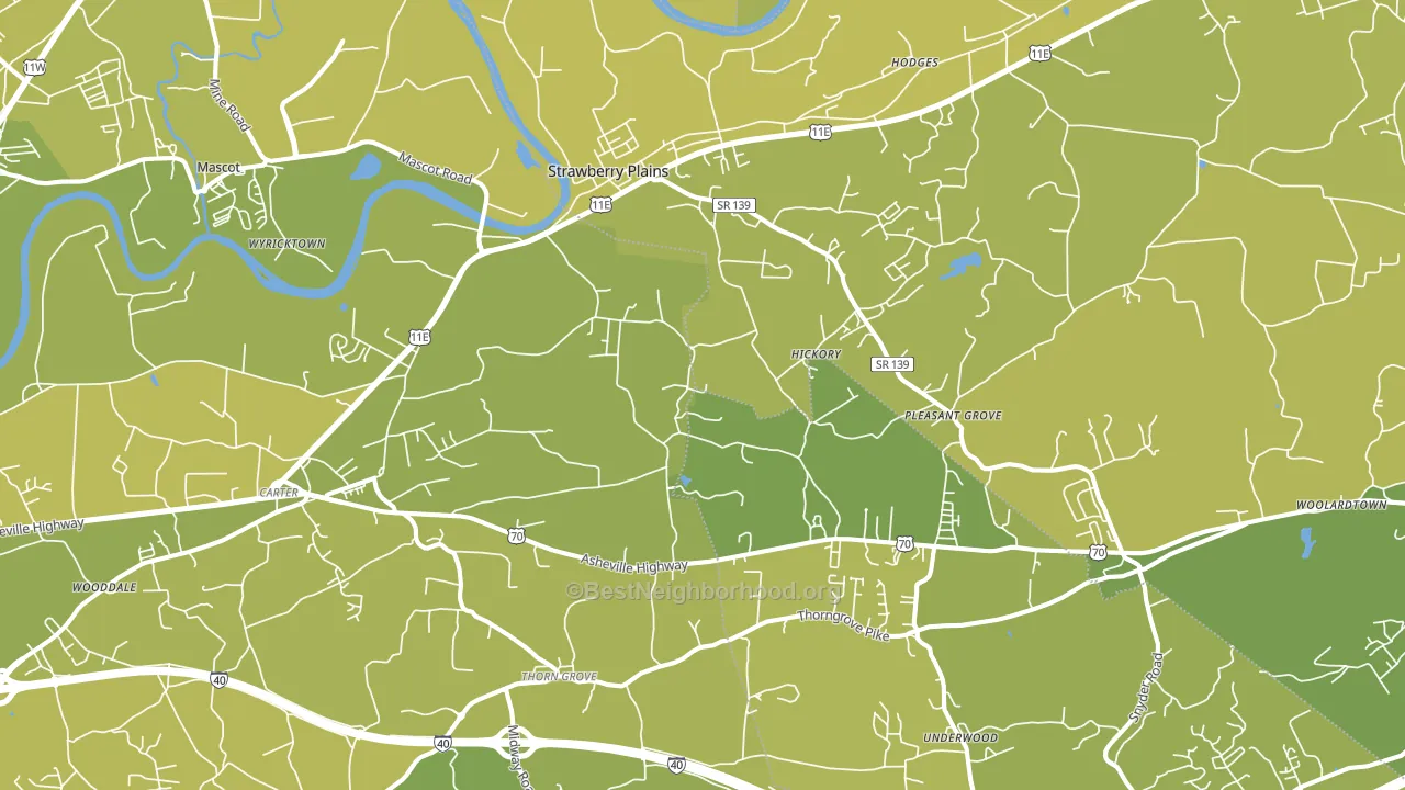 37871, TN block-group voter-turnout map