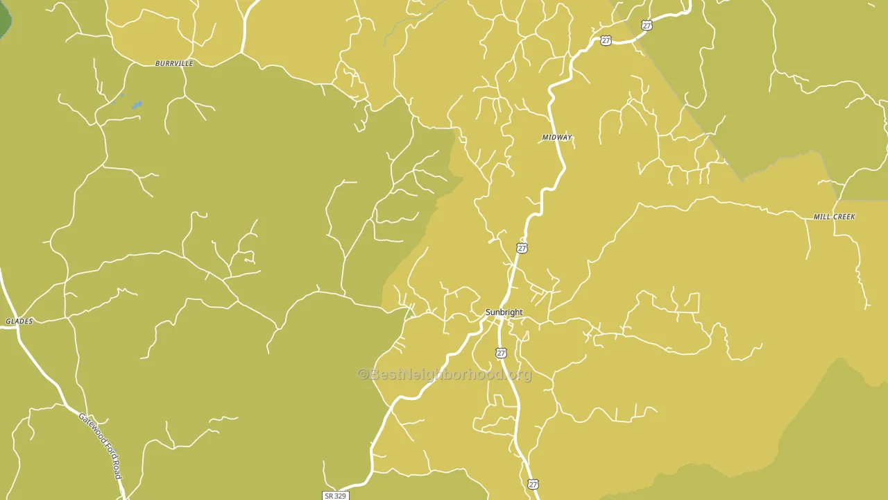 37872, TN block-group voter-turnout map
