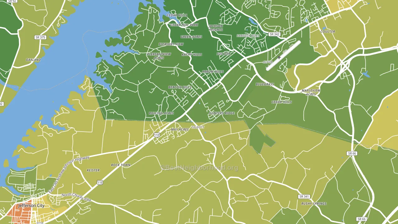 37877, TN block-group voter-turnout map