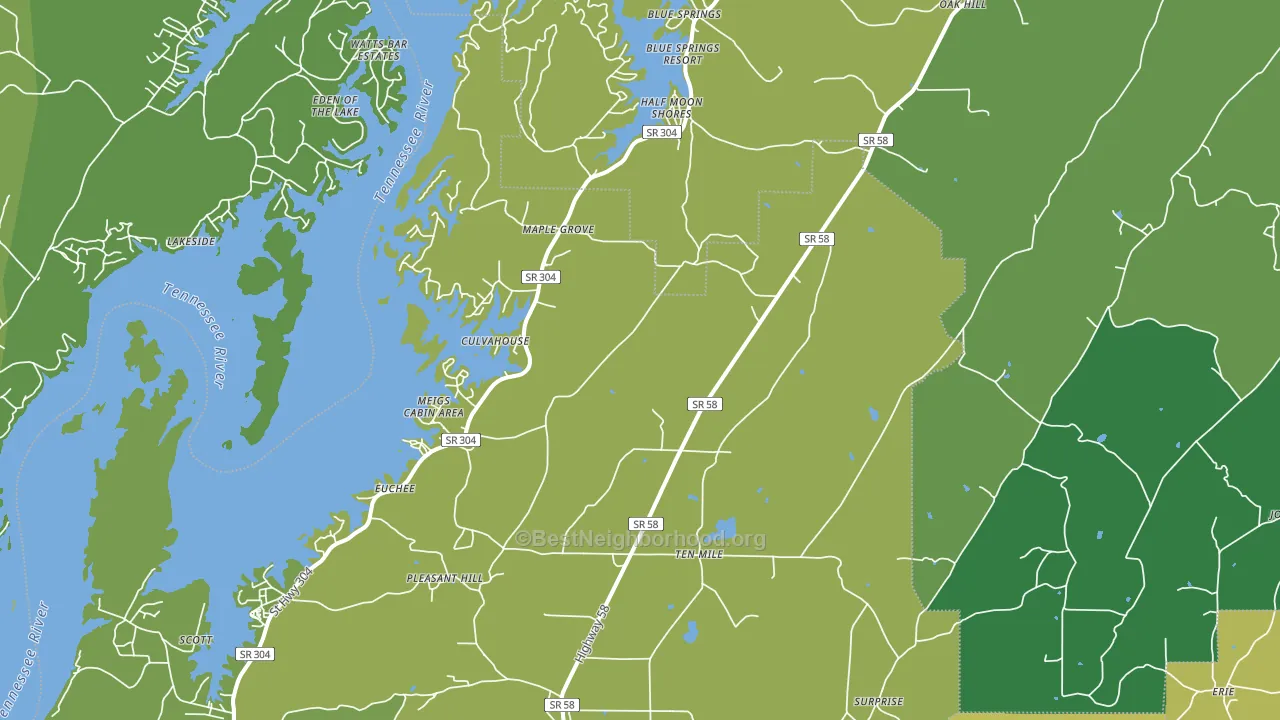 37880, TN block-group voter-turnout map