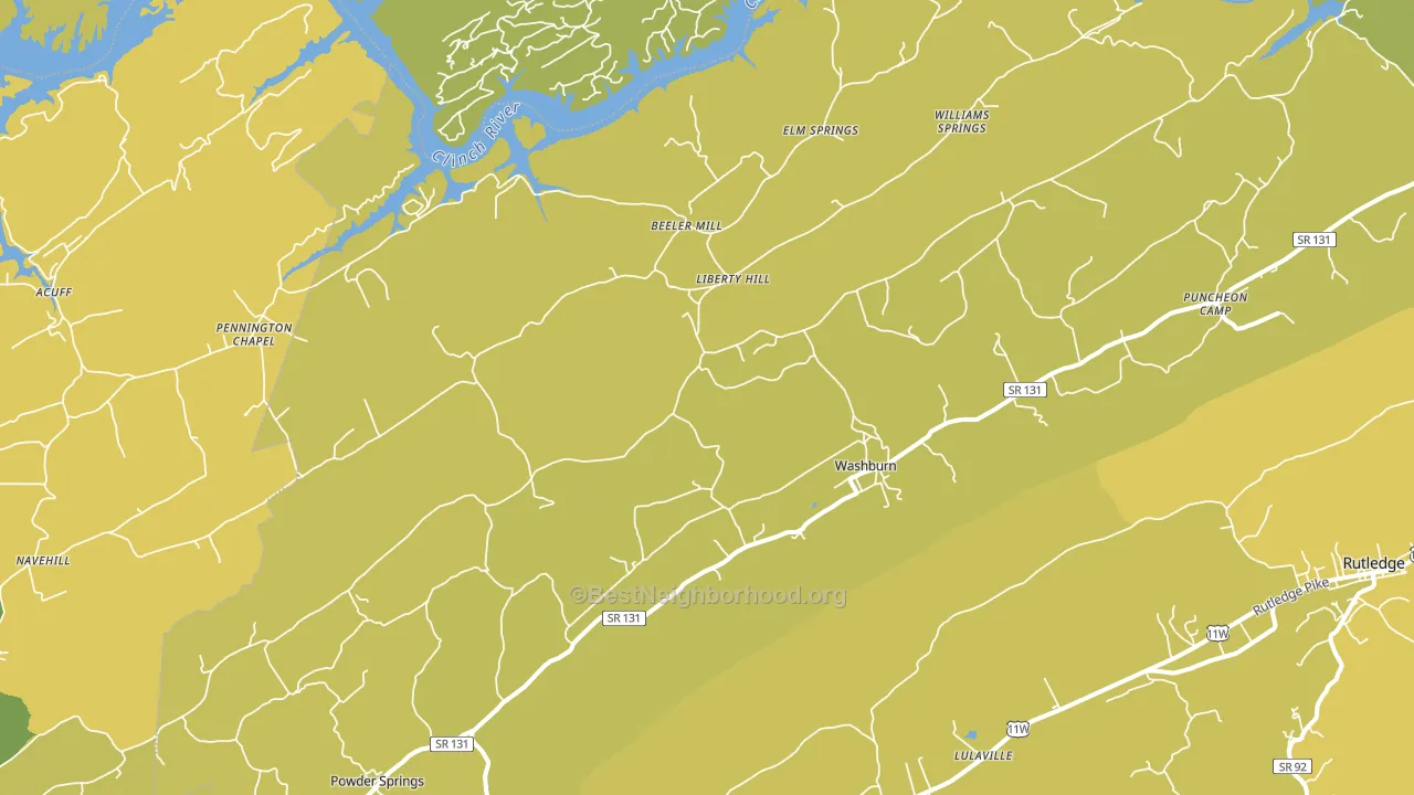 37888, TN block-group voter-turnout map
