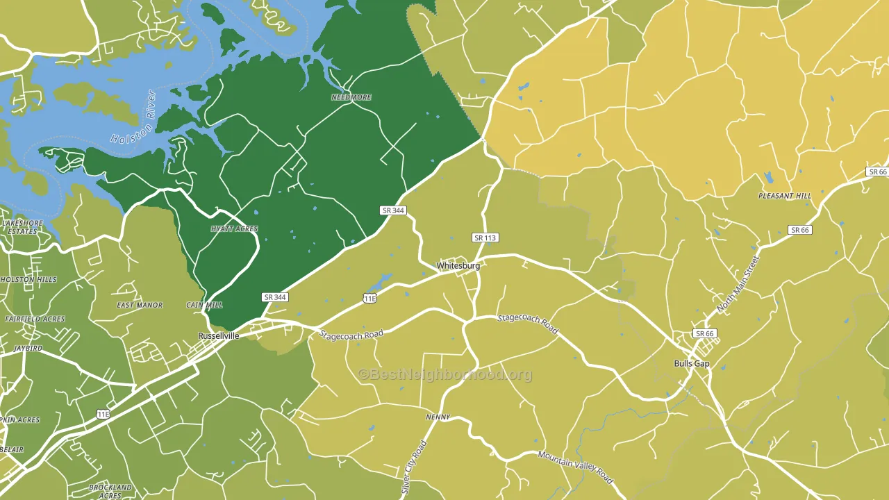 37891, TN block-group voter-turnout map