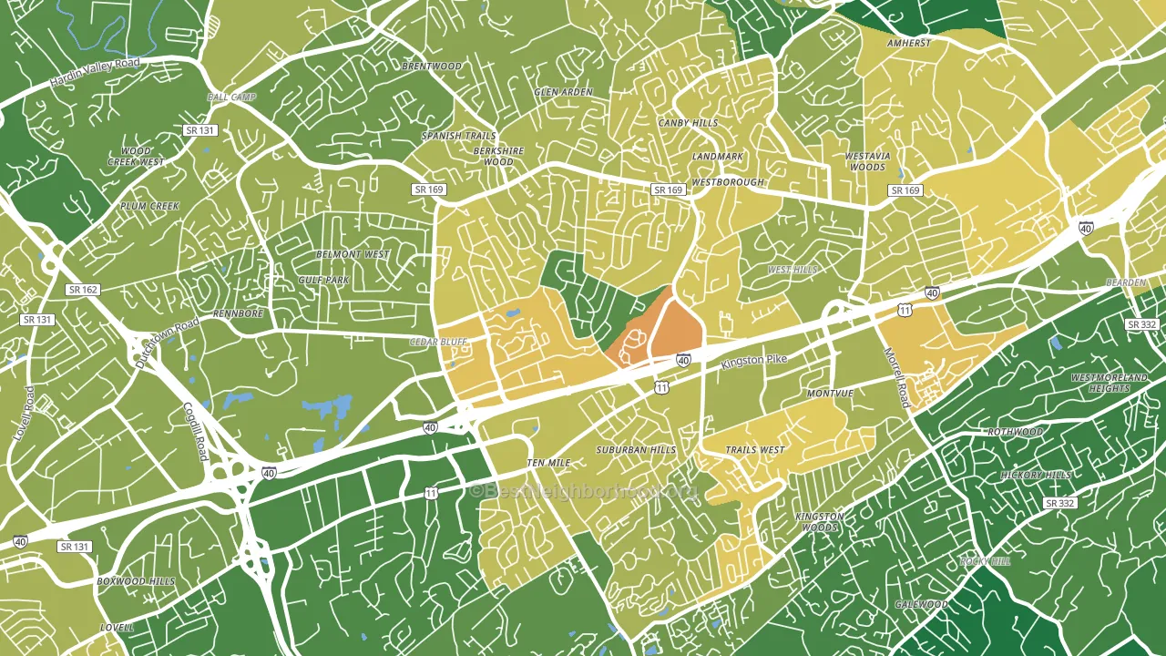 37923, TN block-group voter-turnout map
