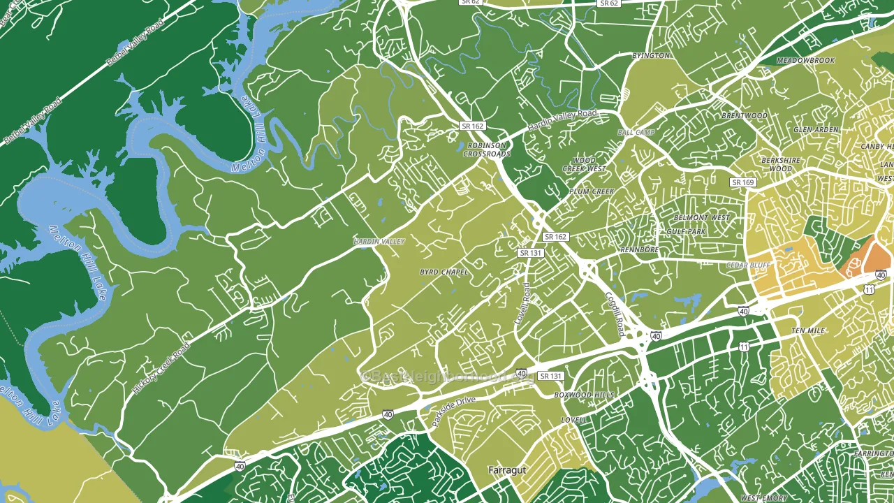 37932, TN block-group voter-turnout map