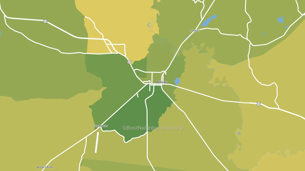 38008, TN block-group voter-turnout map