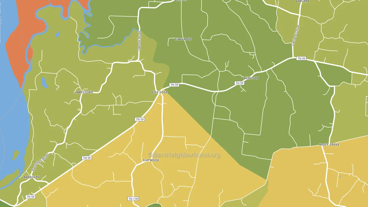 38015, TN block-group voter-turnout map