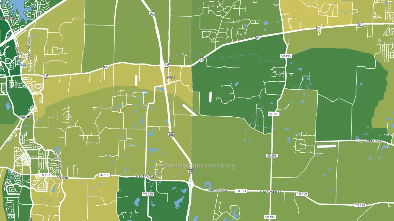 38028, TN block-group voter-turnout map