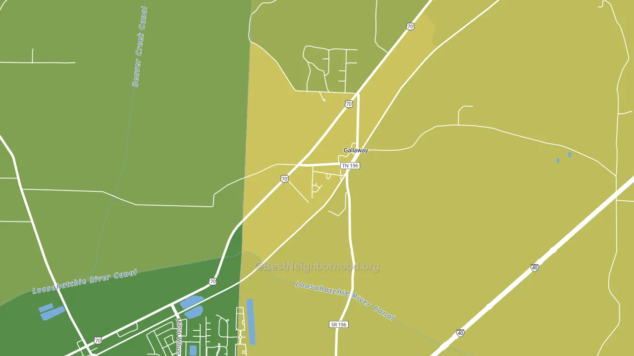 38036, TN block-group voter-turnout map