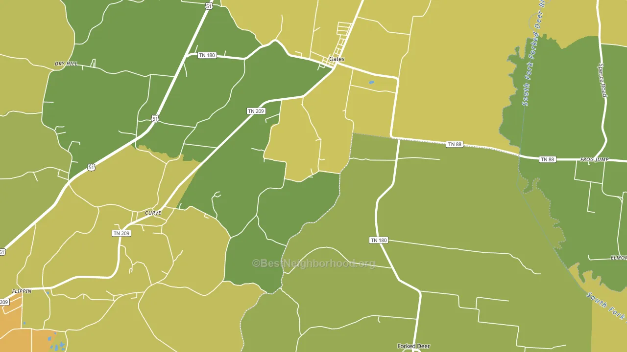 38037, TN block-group voter-turnout map