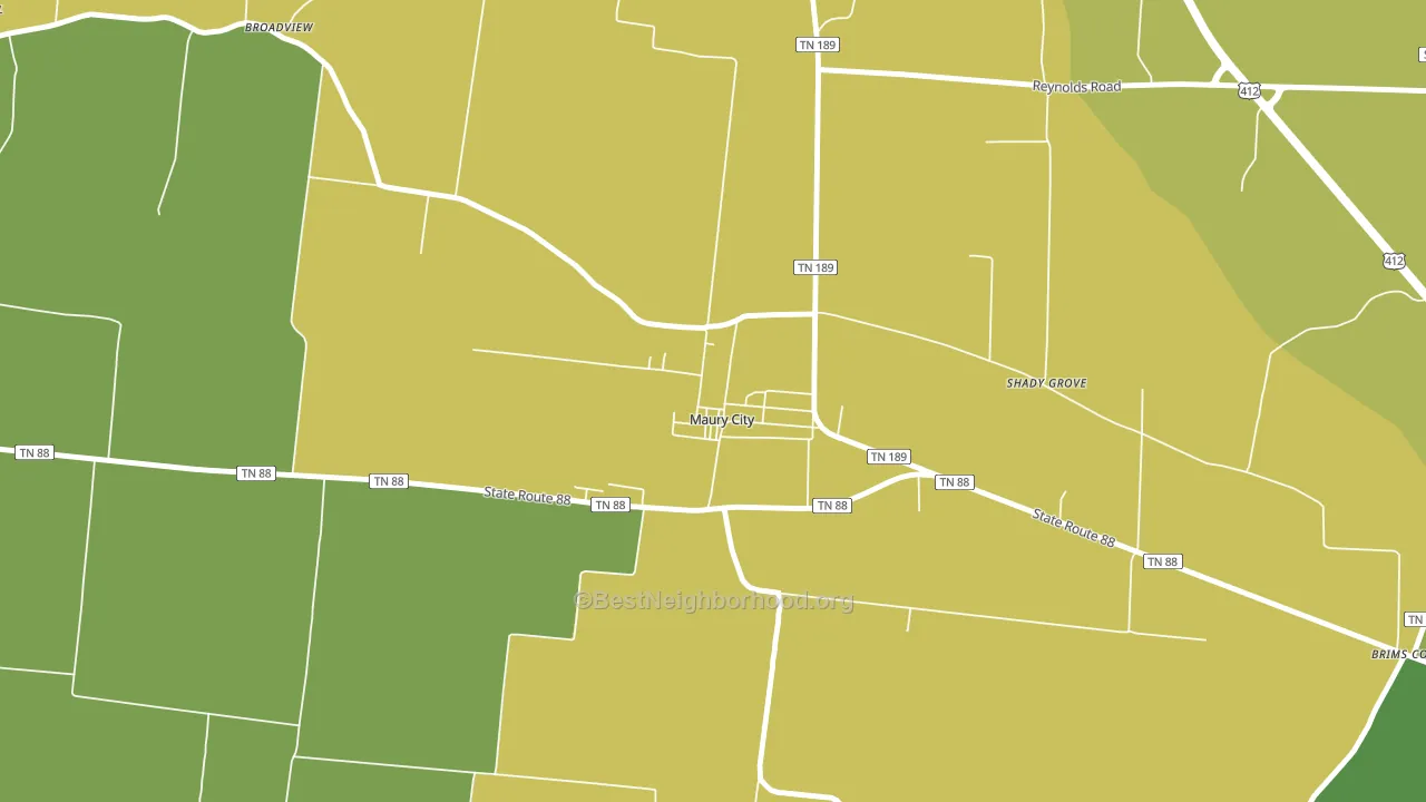 38050, TN block-group voter-turnout map