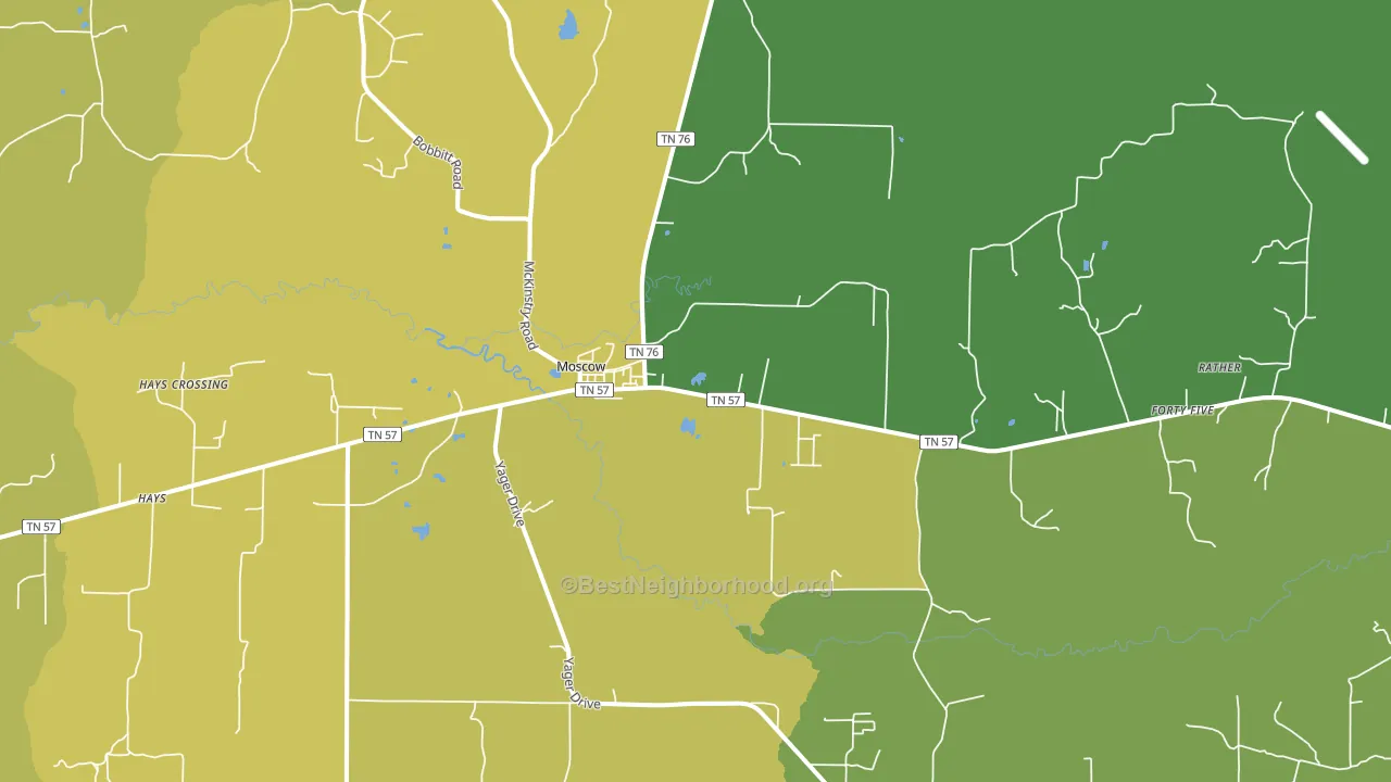38057, TN block-group voter-turnout map