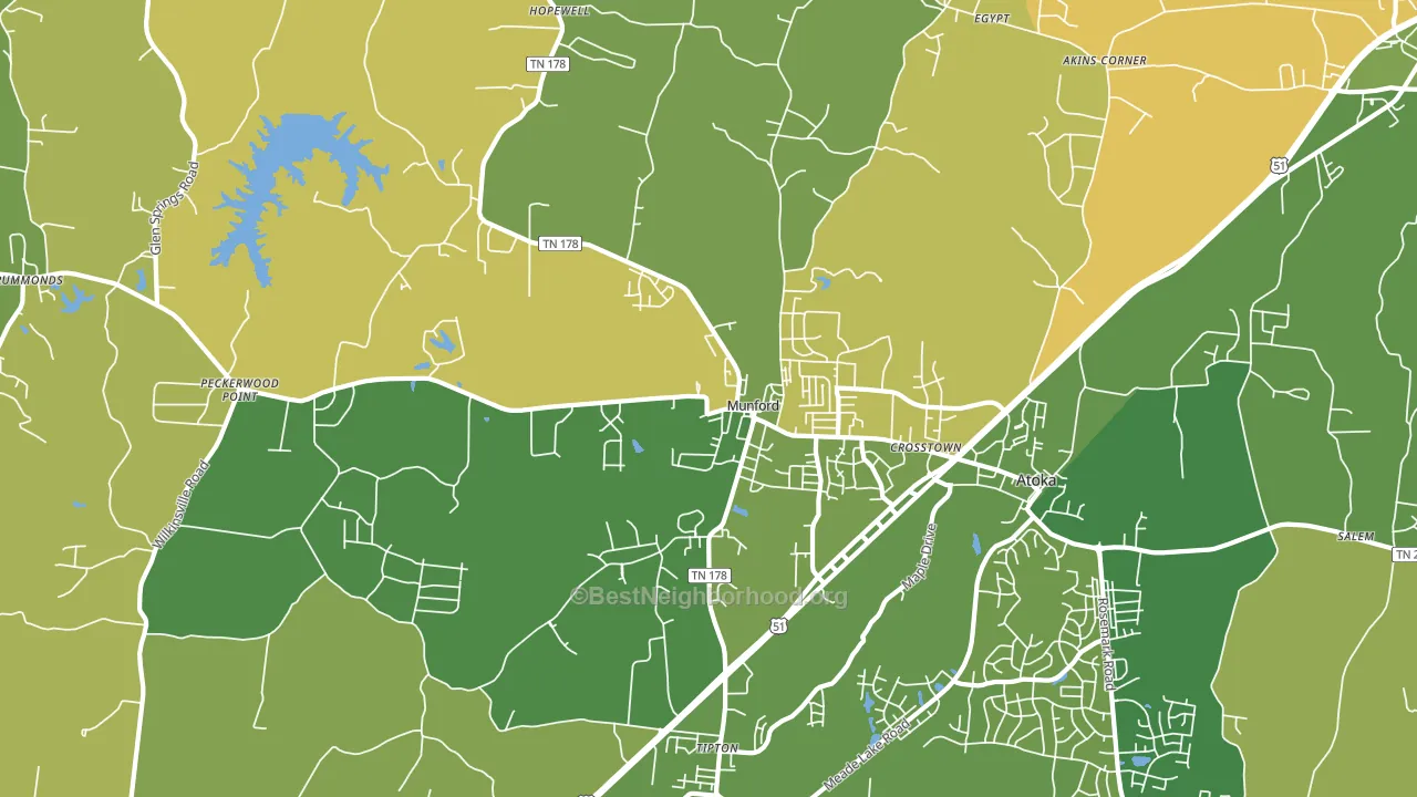 38058, TN block-group voter-turnout map