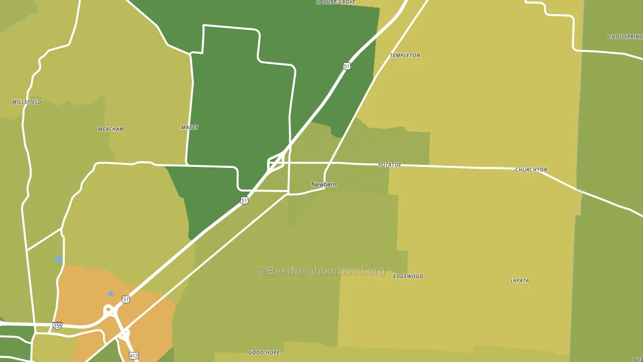 38059, TN block-group voter-turnout map