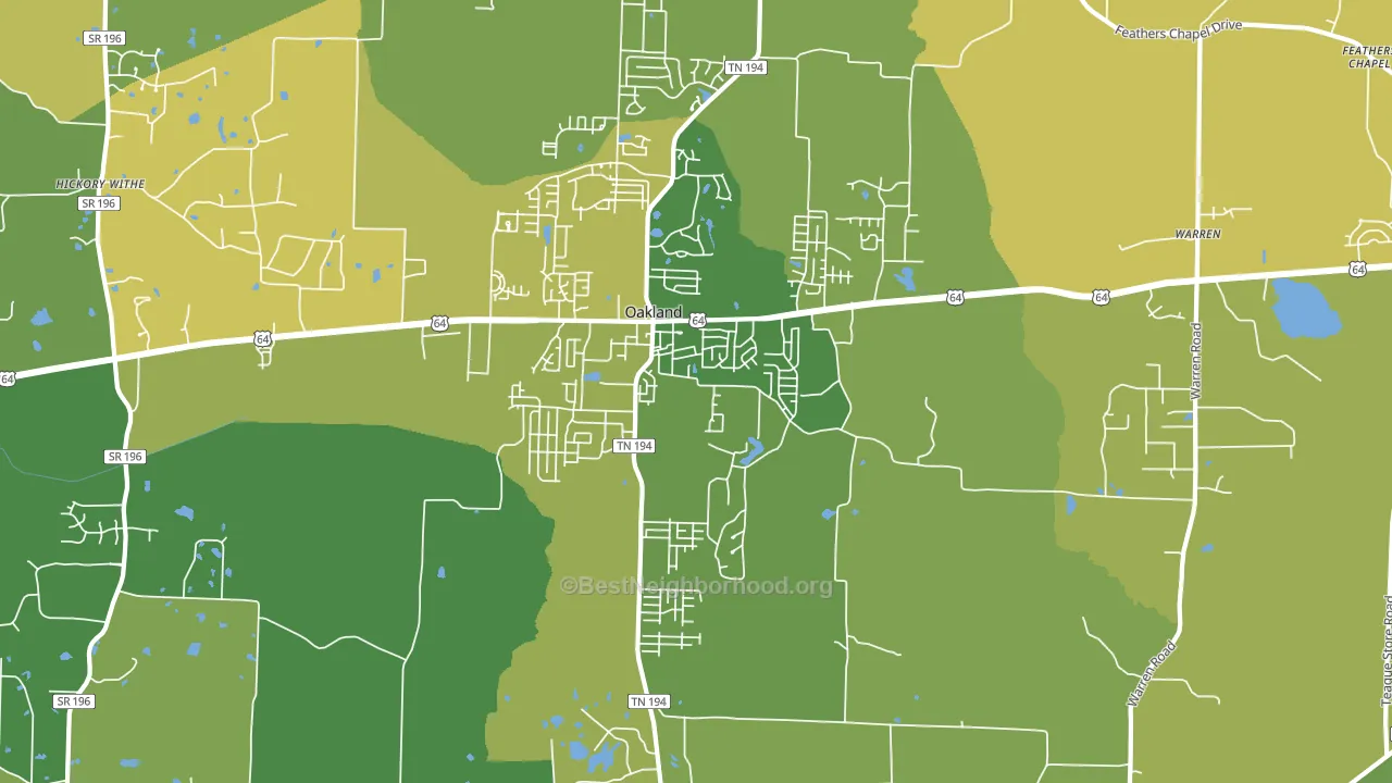 38060, TN block-group voter-turnout map